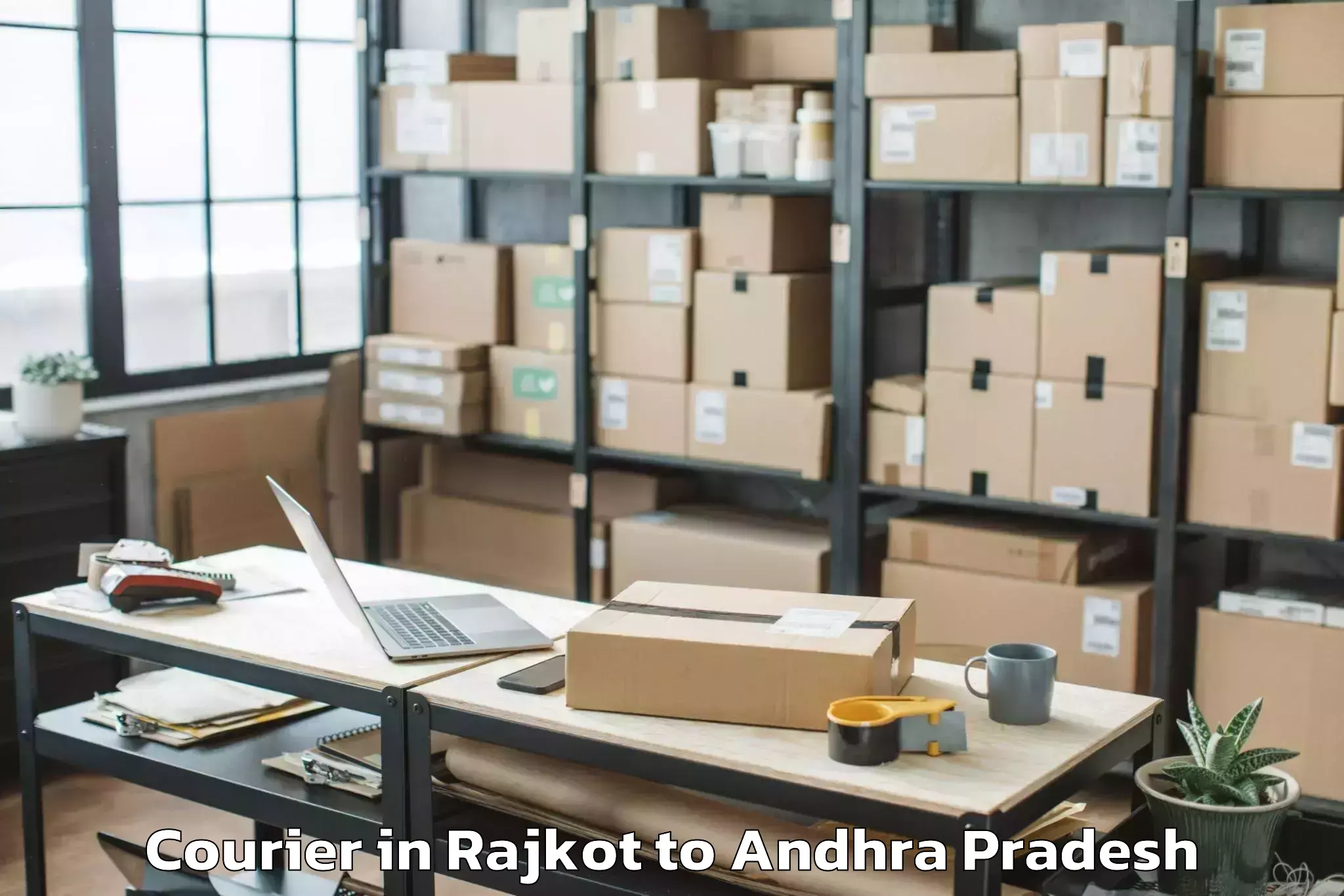 Affordable Rajkot to Bandi Atmakur Courier